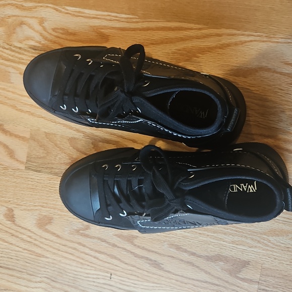 JW Anderson Black High-Top Sneakers, Size 9 - Picture 3 of 8